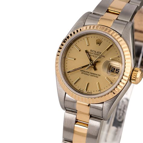 rolex 2 tone women.